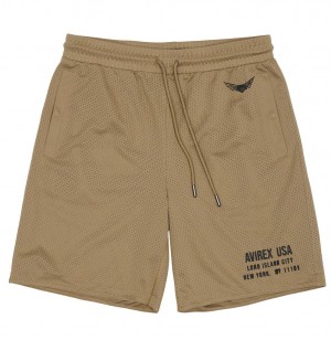 Avirex Aviator Mesh Short Korte Broek Heren Mink | XZIFK-2418