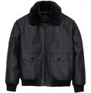 Avirex G-1 Bomber Jacket Jassen Heren Zwart | TXHJF-4350