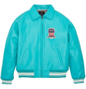 Avirex Icon Jacket Jassen Heren Turquoise | GBZFE-2193