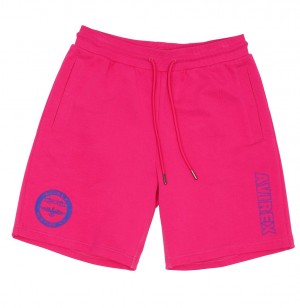 Avirex Stadium Short Korte Broek Heren Fuchsie | LPZGH-0285