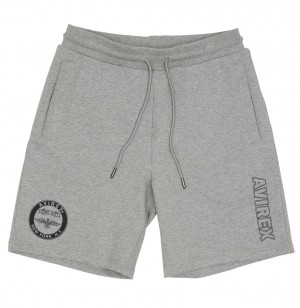 Avirex Stadium Short Korte Broek Heren Grijs | OPJVT-9106