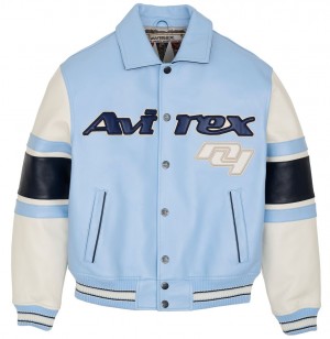 Avirex The Legend Jacket Jassen Heren Rood Blauw | GXBLP-9630