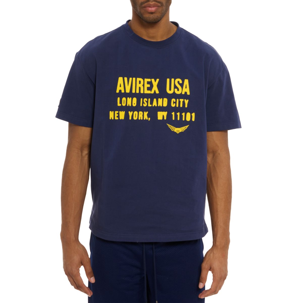 Avirex Aviator Tee Tees Heren Blauw | HAGNY-0173