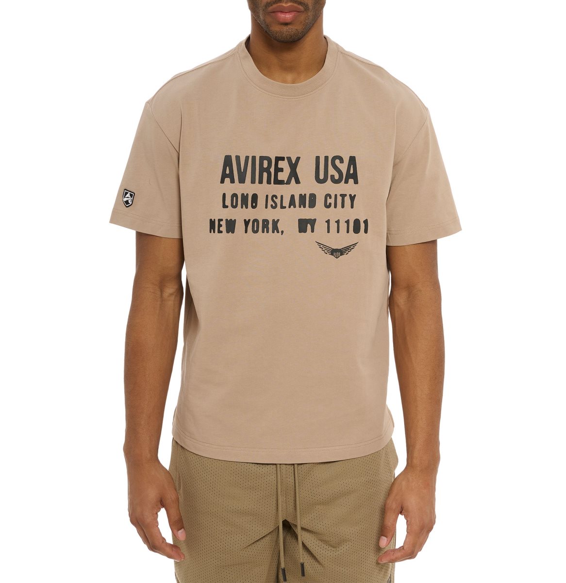 Avirex Aviator Tee Tees Heren Mink | DRLEX-9605