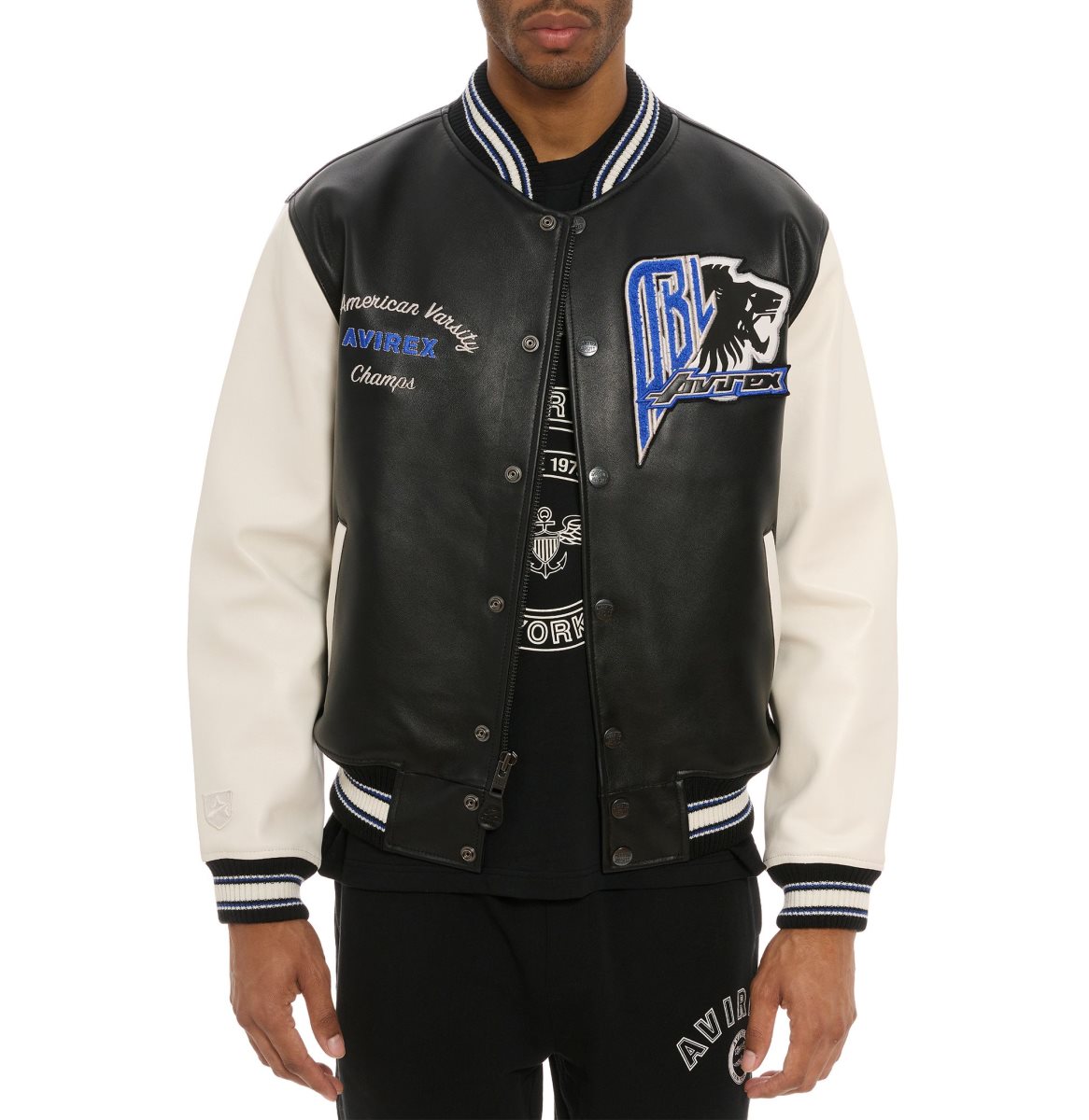 Avirex Black Lions Varsity Jacket Jassen Heren Gekleurd | DORSG-3281