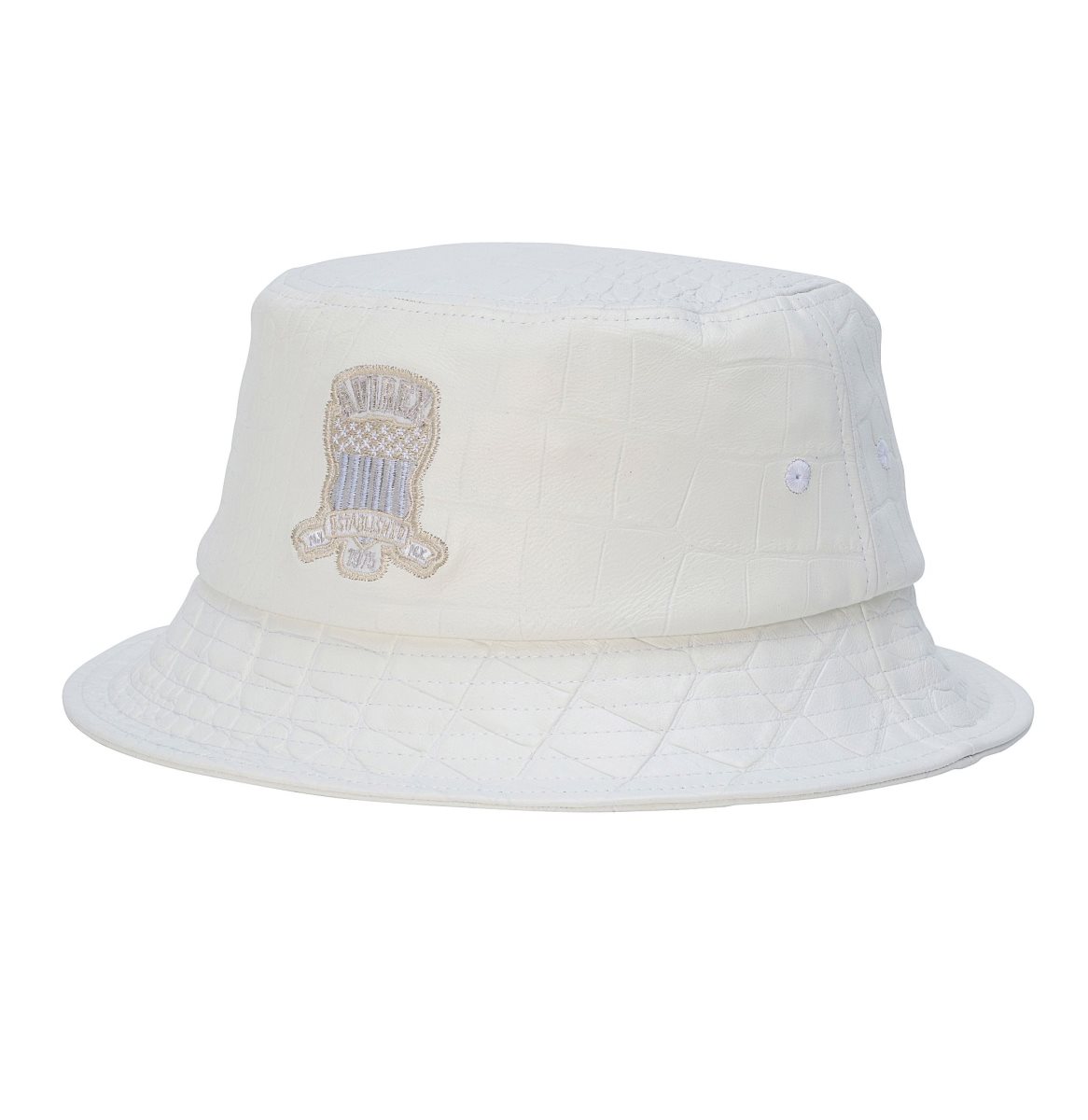 Avirex Croc Embossed Icon Leather Bucket Hat Hoeden Heren Gekleurd | BGMSE-7581