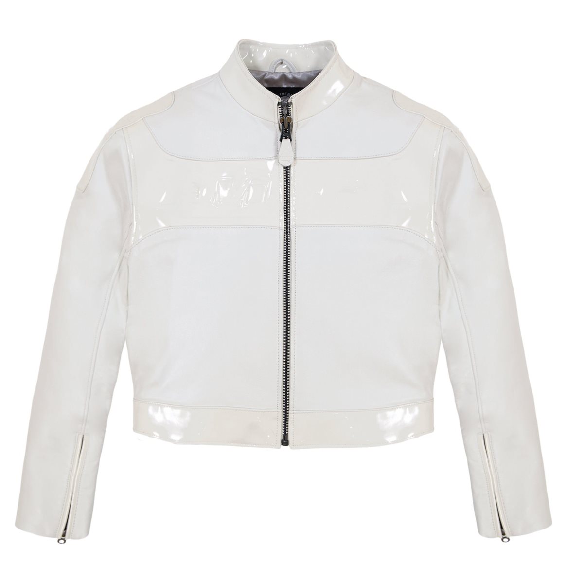 Avirex Cropped Patent Leather Moto Jacket Jas Dames Gekleurd | SVOFY-3746