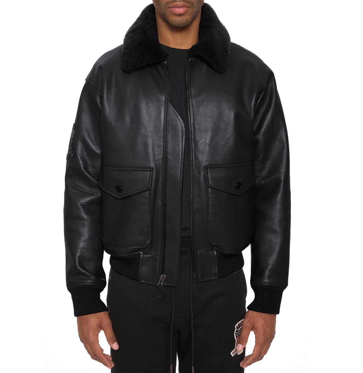 Avirex G-1 Bomber Jacket Jassen Heren Zwart | ANSPD-7143