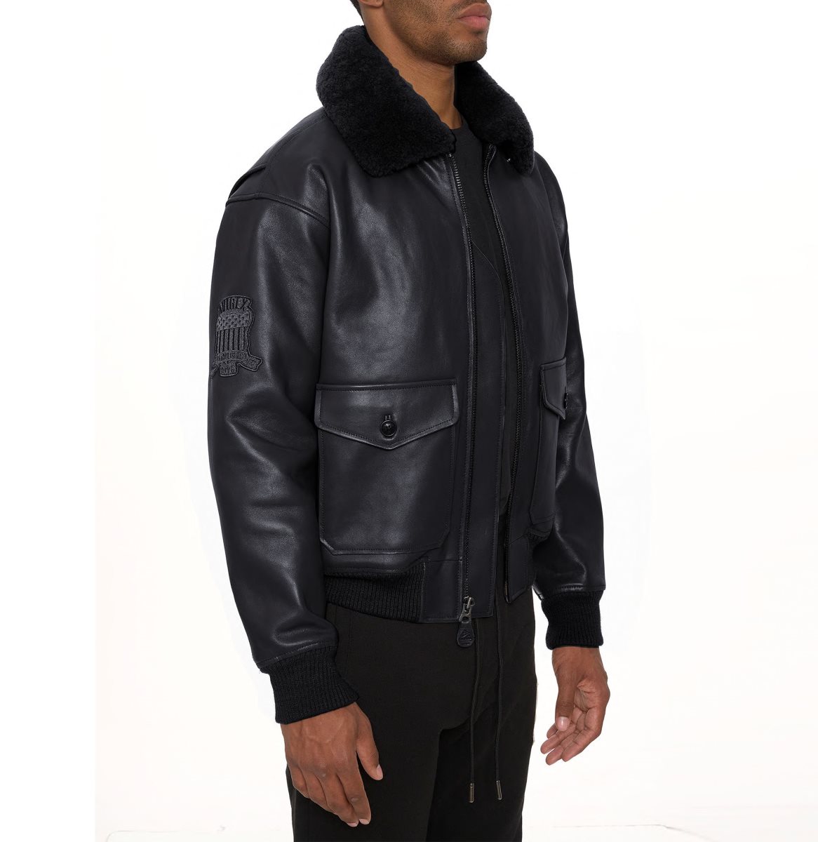 Avirex G-1 Bomber Jacket Jassen Heren Zwart | ANSPD-7143