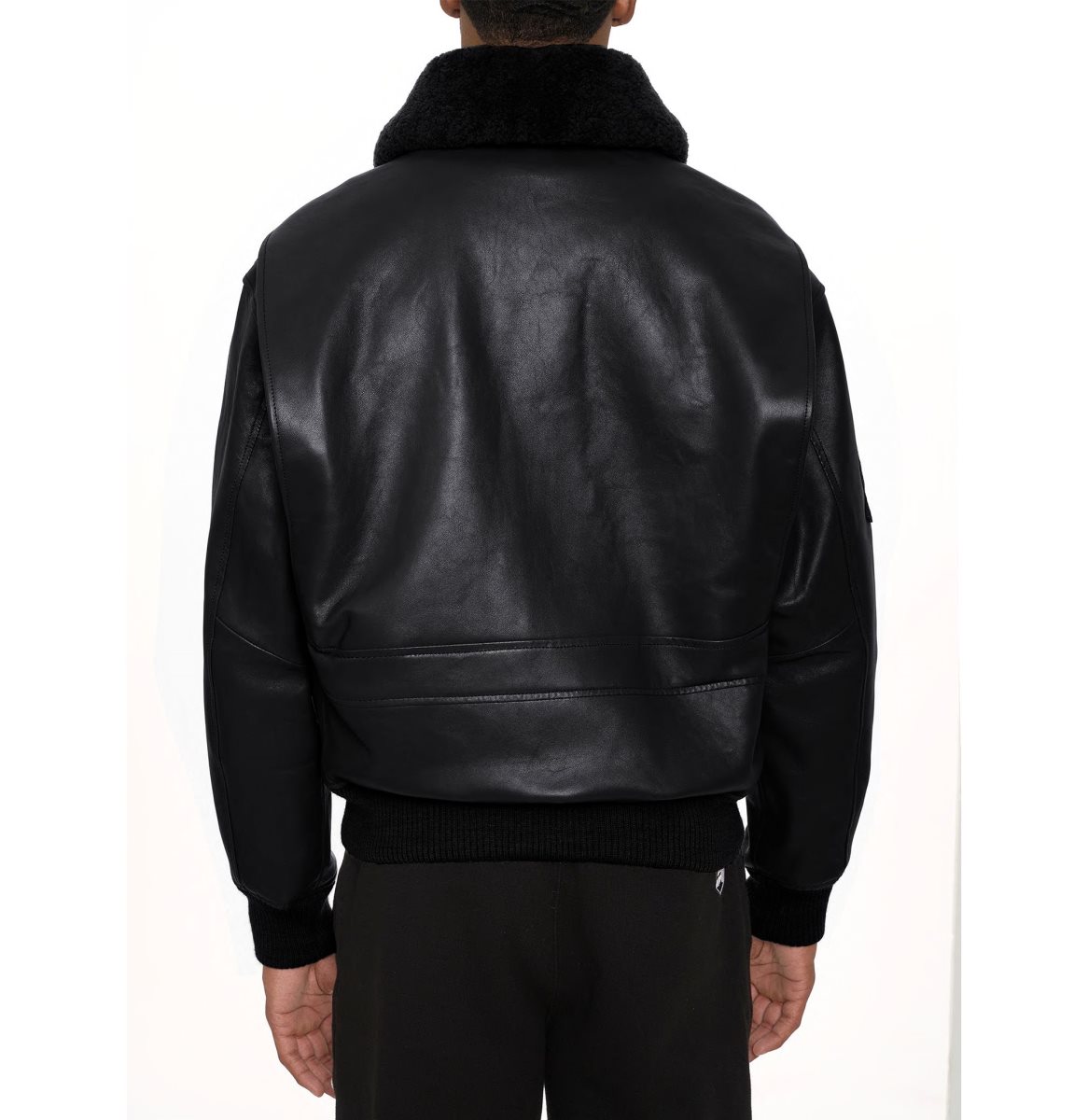 Avirex G-1 Bomber Jacket Leather Heren Zwart | ZJCKG-9185