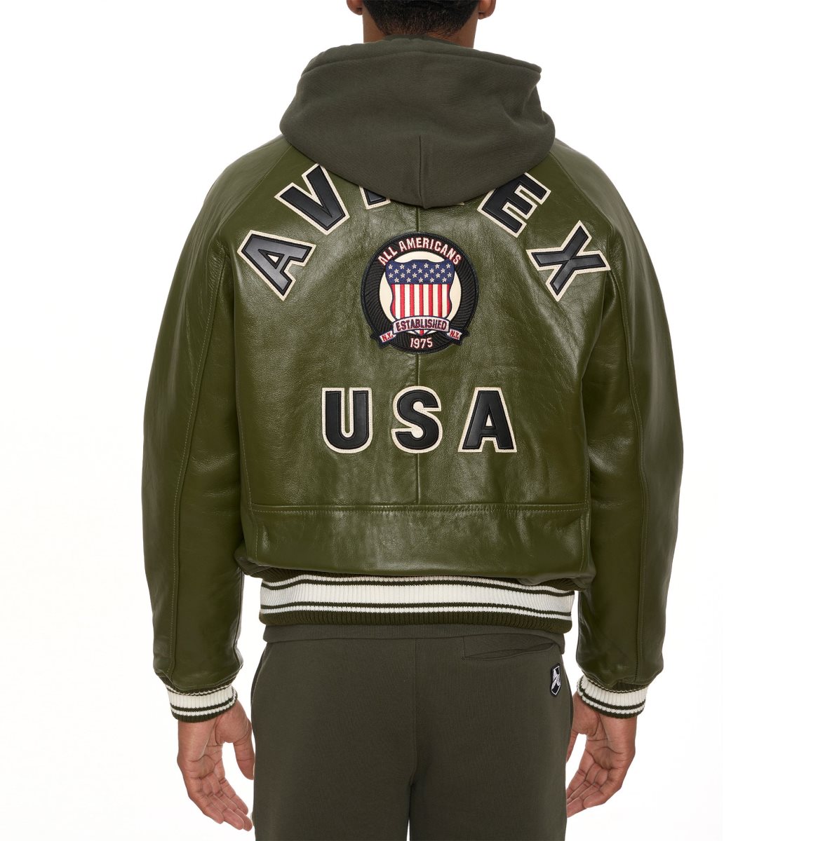 Avirex Icon Jacket Jassen Heren Olijfgroen | TSDVB-0879