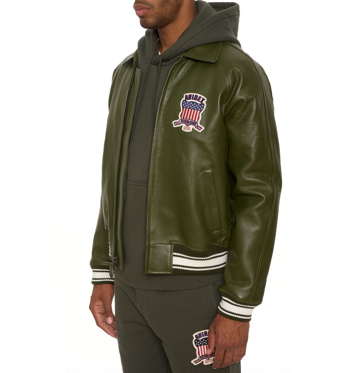 Avirex Icon Jacket Jassen Heren Olijfgroen | TSDVB-0879