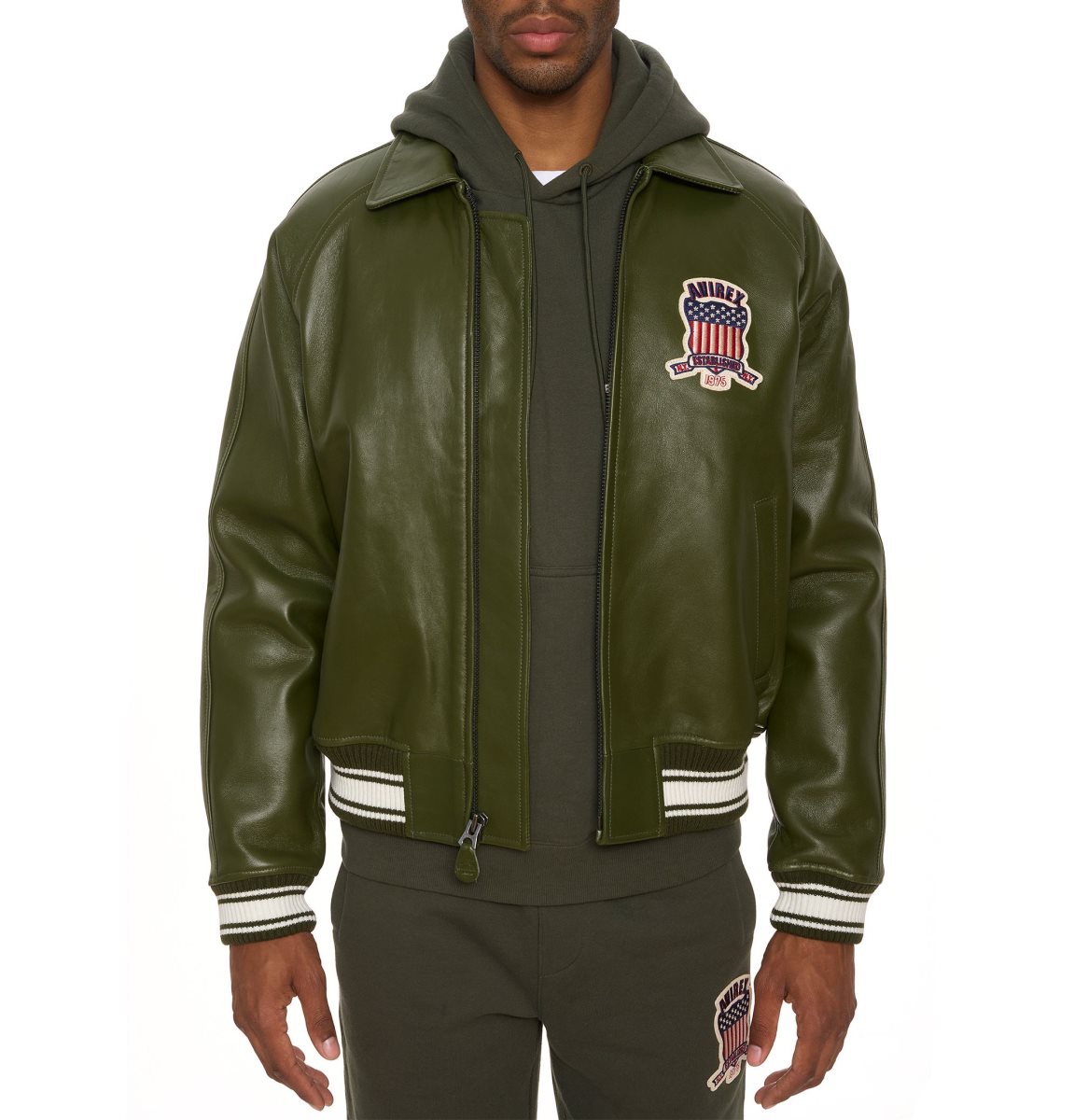 Avirex Icon Jacket Jassen Heren Olijfgroen | HBFIA-0587