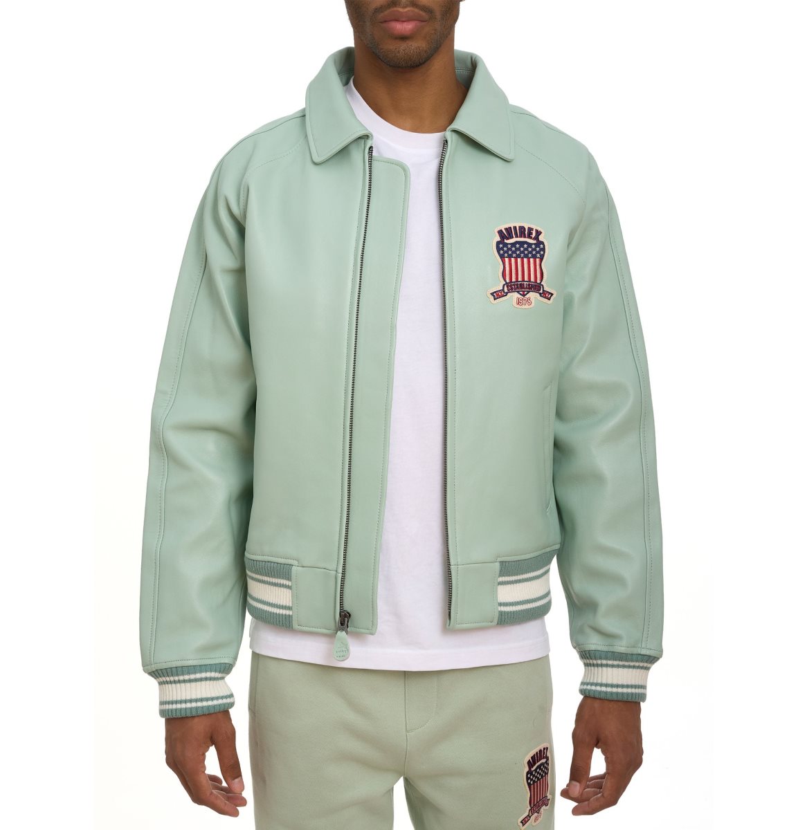 Avirex Icon Jacket Jassen Heren Seafoam | NUJWC-3012