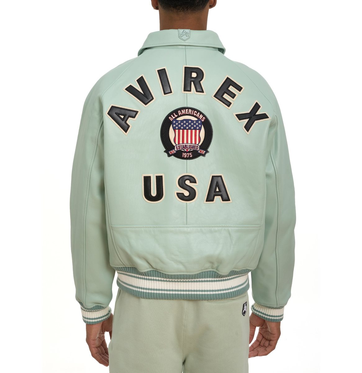 Avirex Icon Jacket Jassen Heren Seafoam | NUJWC-3012