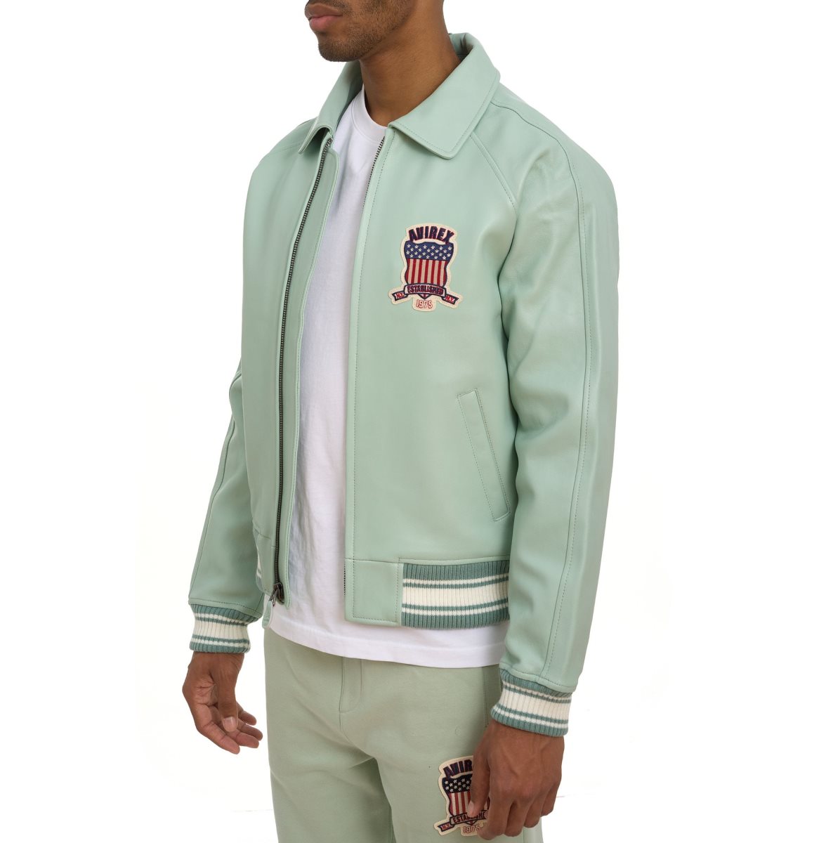 Avirex Icon Jacket Jassen Heren Seafoam | NUJWC-3012