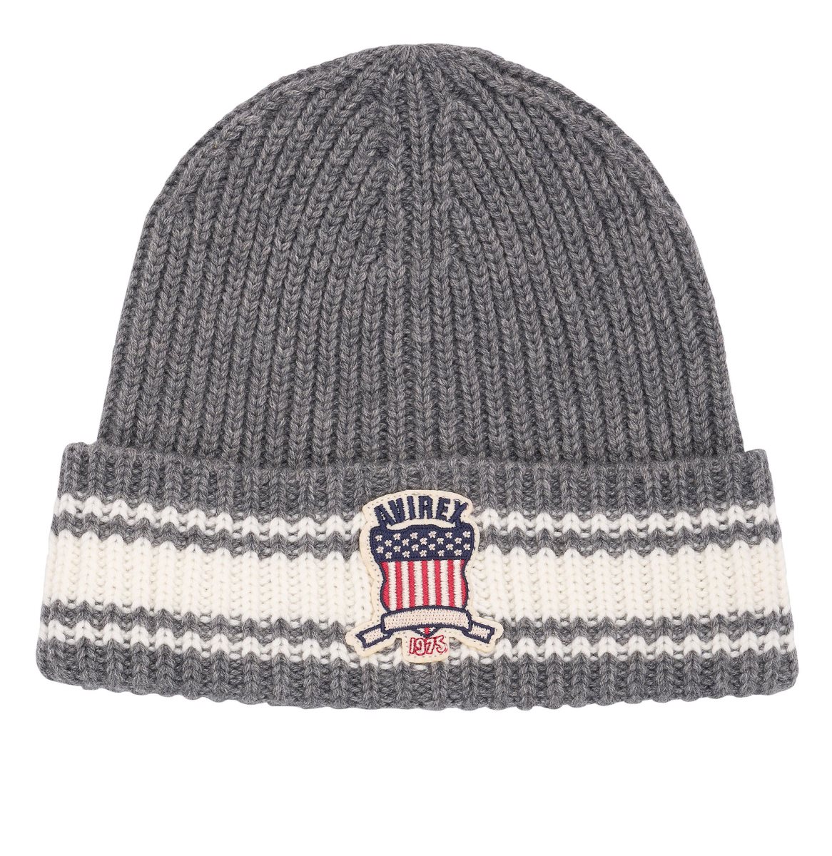 Avirex Icon Striped Beanie Hoeden Heren Grijs | TBMUJ-4601