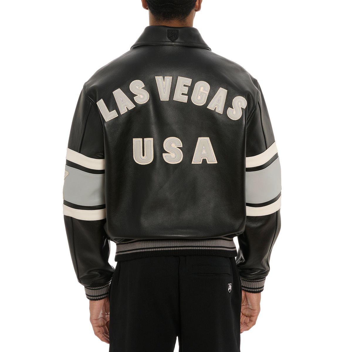 Avirex Limited Edition City Series Las Vegas Jacket Leather Heren Zwart | CZYFW-7134