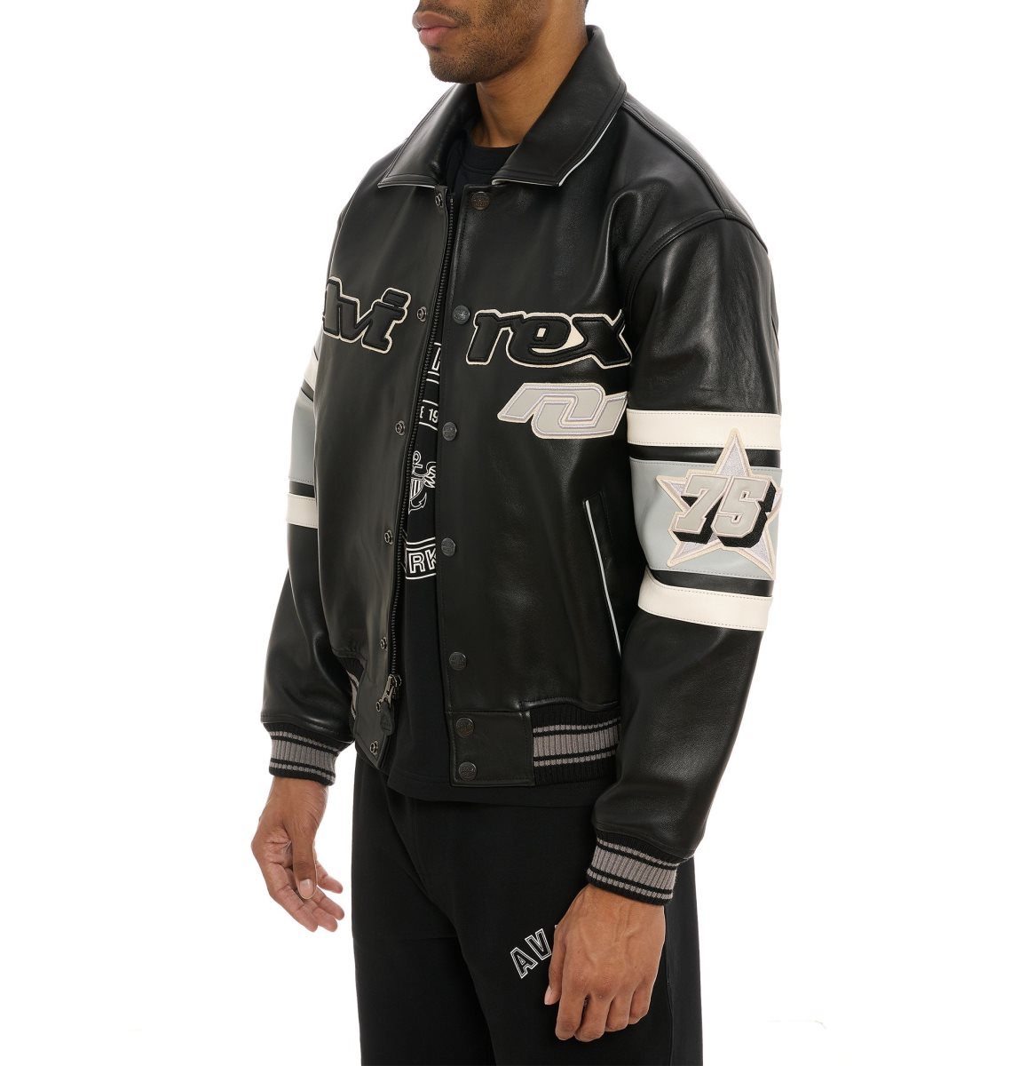 Avirex Limited Edition City Series Las Vegas Jacket Leather Heren Zwart | CZYFW-7134