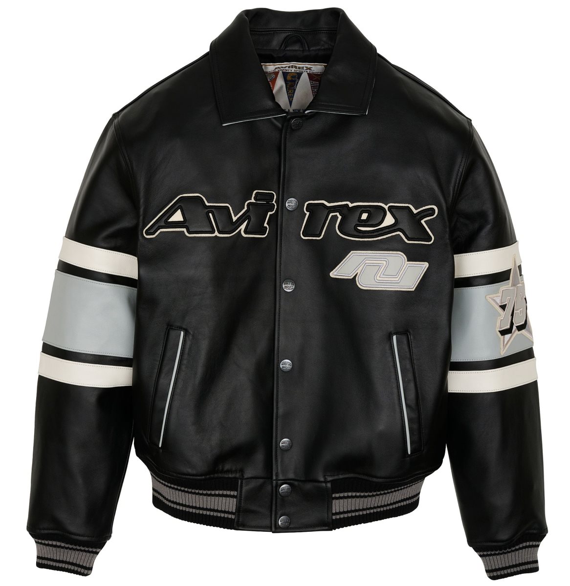 Avirex Limited Edition City Series Las Vegas Jacket Leather Heren Zwart | CZYFW-7134