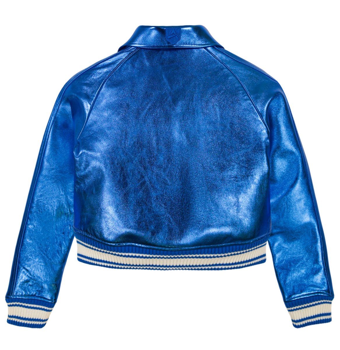 Avirex Limited Edition Cropped Metallic Icon Jacket Jas Dames Blauw | MQWOI-0196