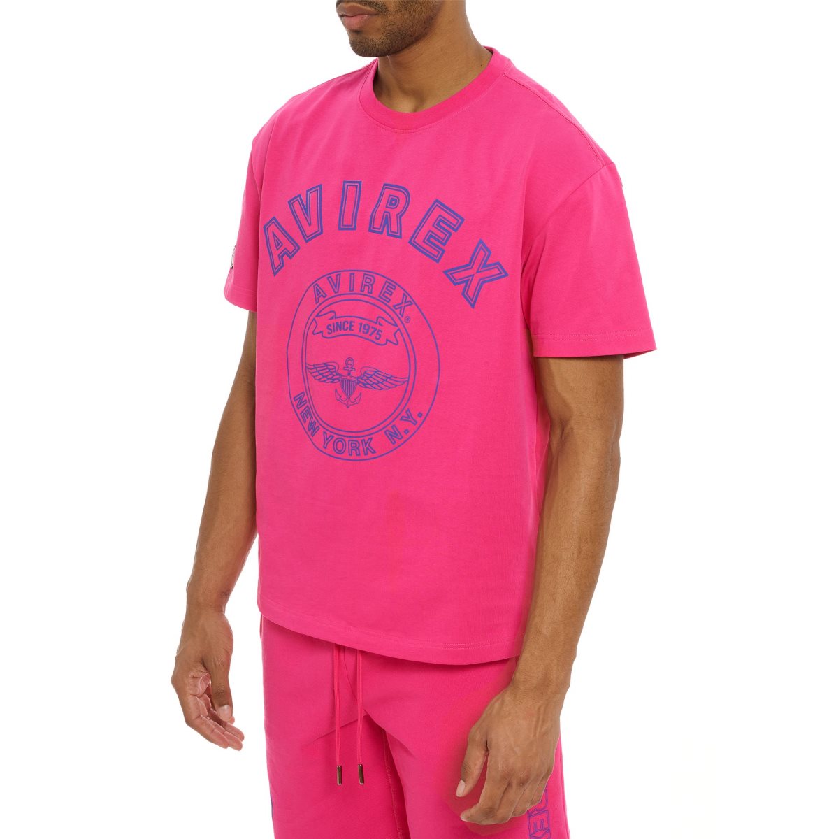 Avirex Stadium Tee Tees Heren Fuchsie | CTRVD-3267