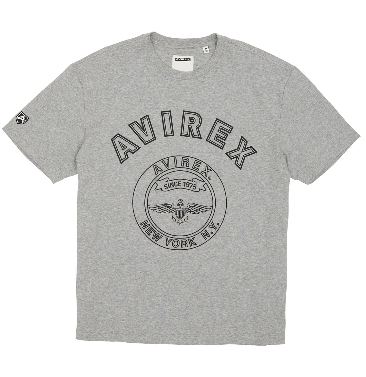 Avirex Stadium Tee Tees Heren Grijs | AVOEF-3245