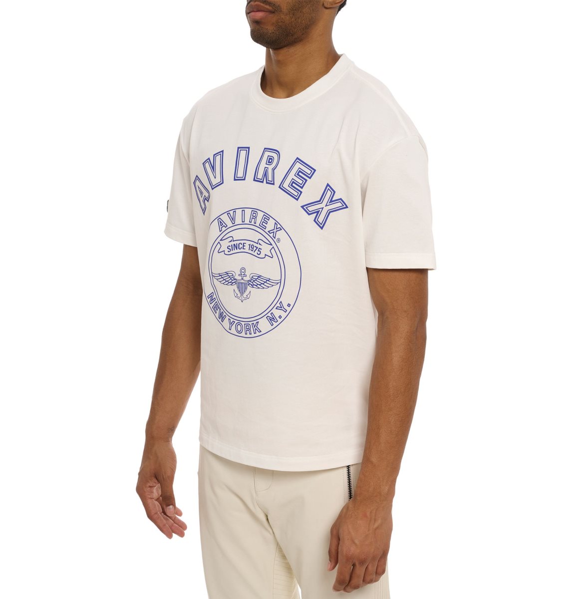 Avirex Stadium Tee Tees Heren Wit | IBRPZ-8240